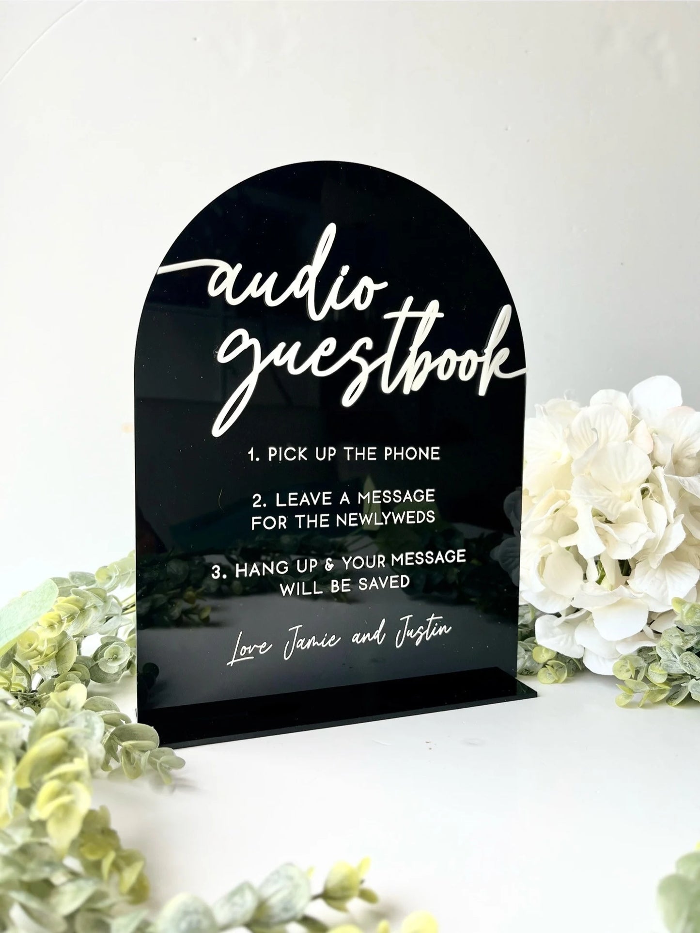 Audio Guestbook - 3D Table Sign