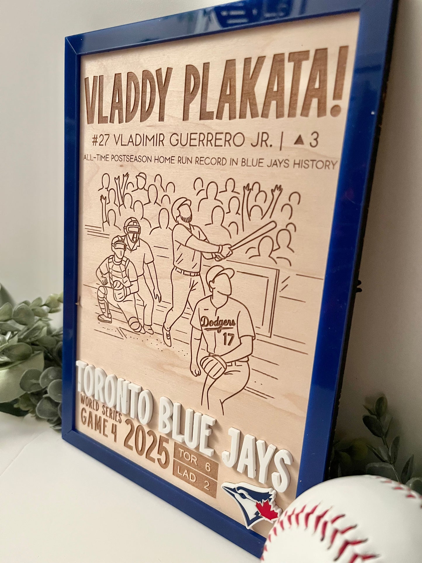 Toronto Blue Jays 2025 World Series Plaque - Game 4