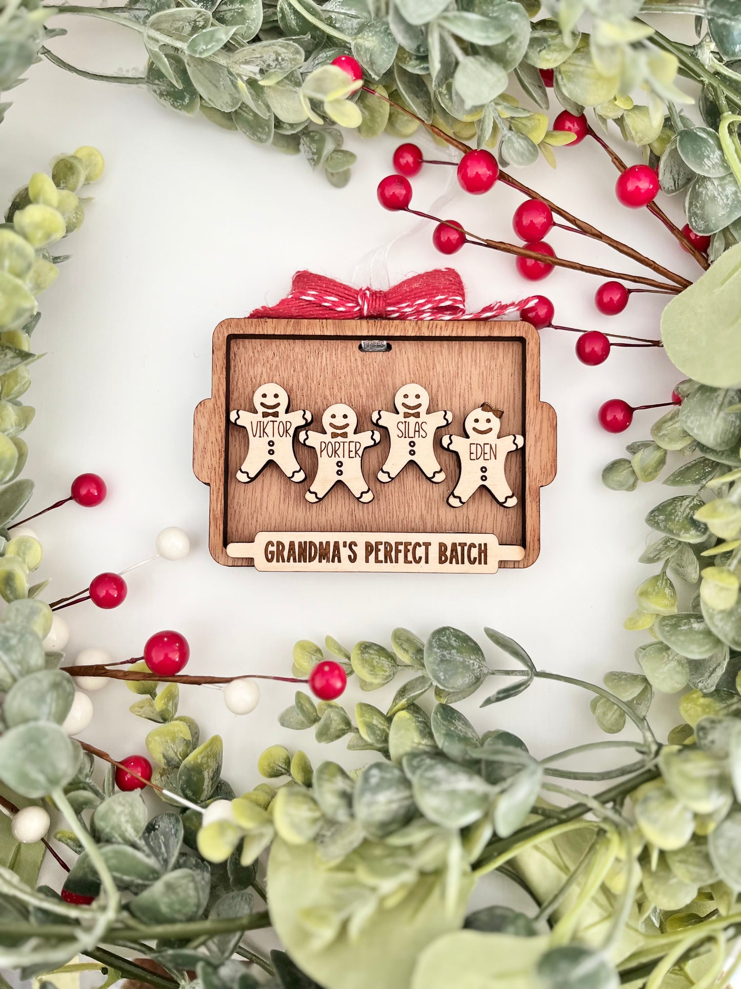 Family Ornament - Gingerbread Cookie Board