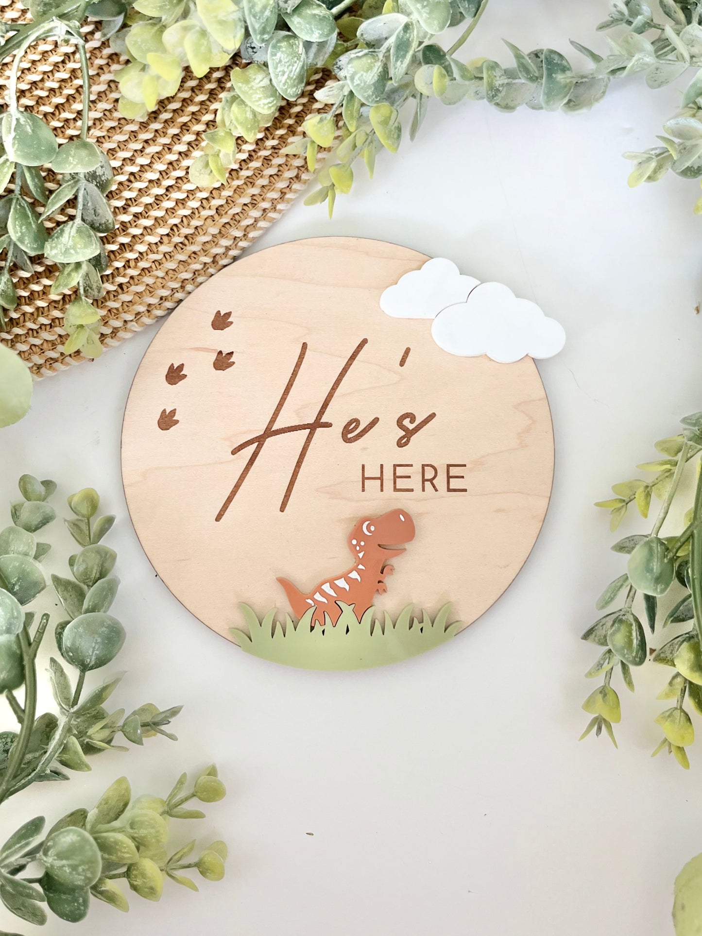 He's Here (Dinosaur) - Plaque