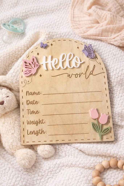 Hello World Birth Stats - Butterflies