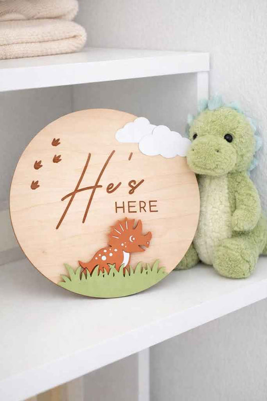 He's Here (Dinosaur) - Plaque