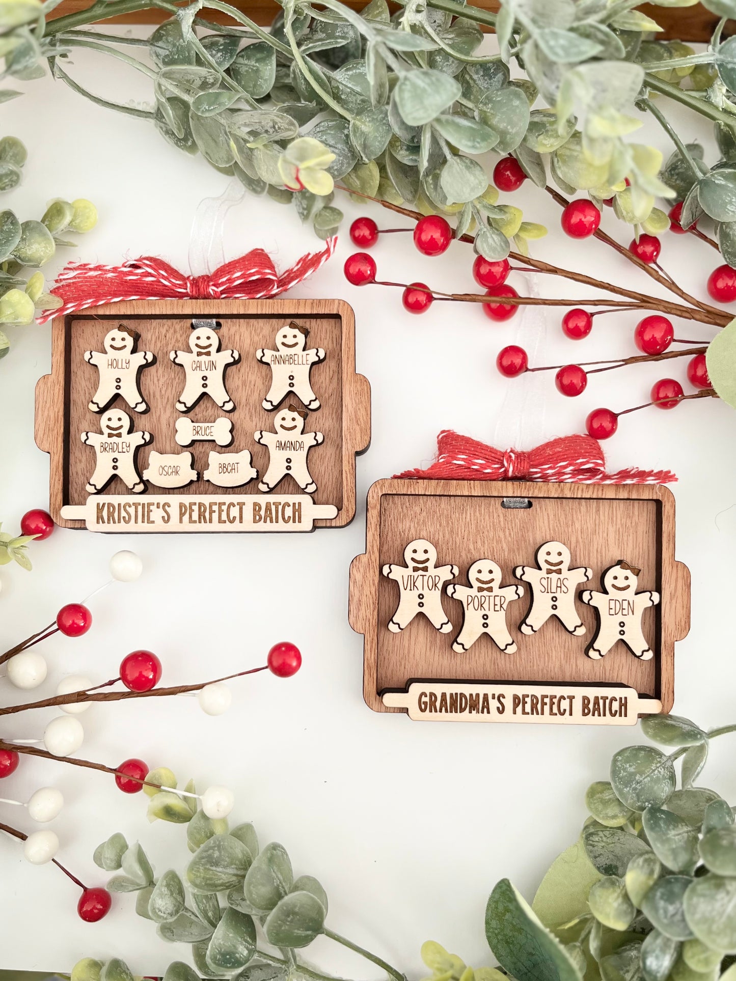 Family Ornament - Gingerbread Cookie Board