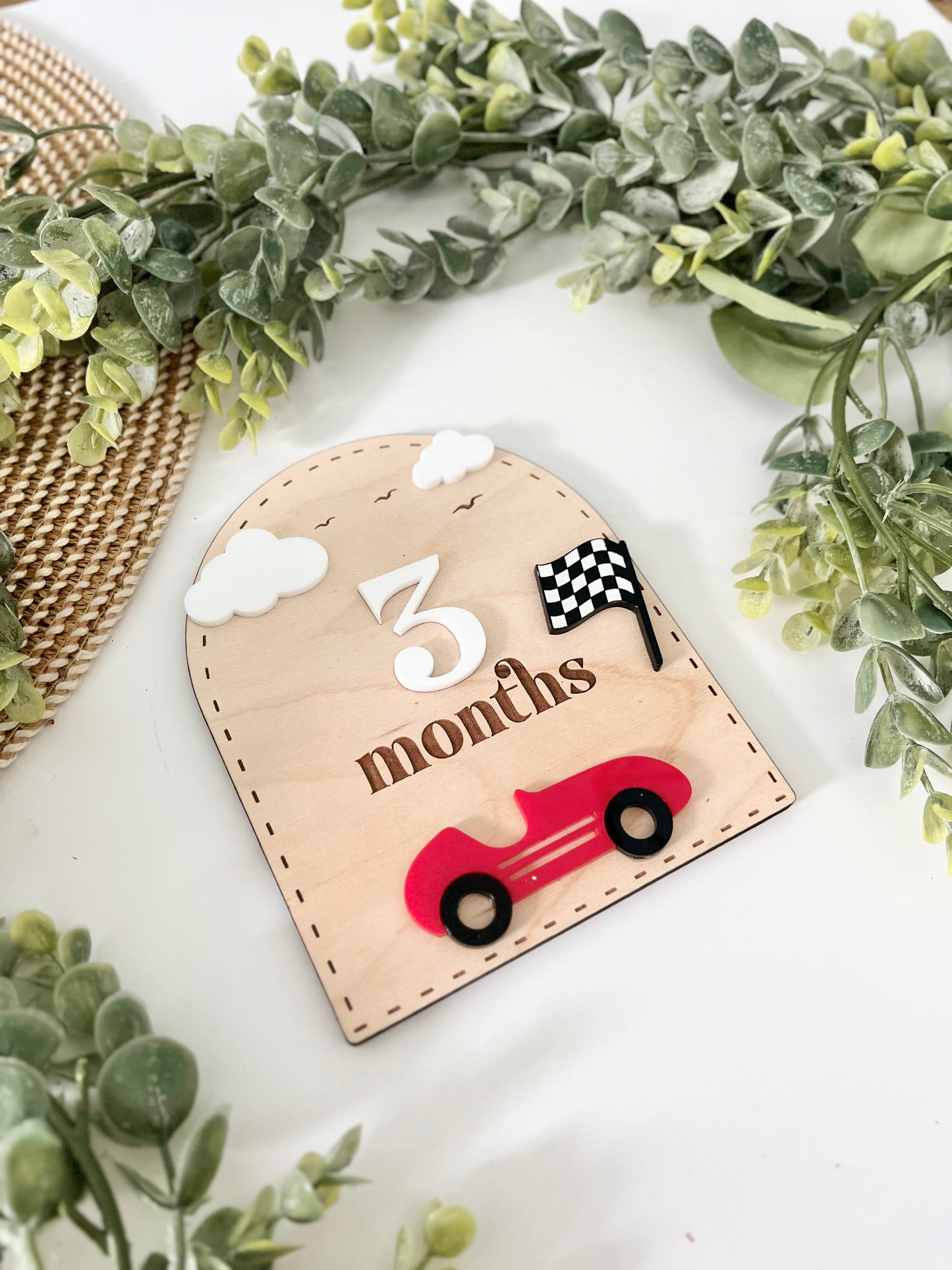 Baby Milestones - Race Car