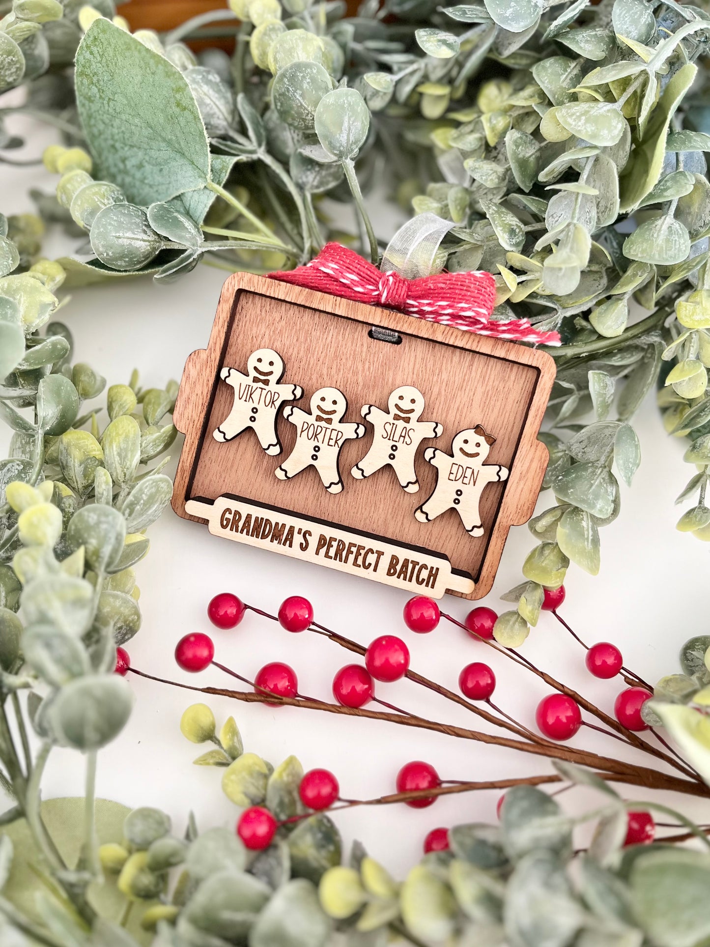 Family Ornament - Gingerbread Cookie Board