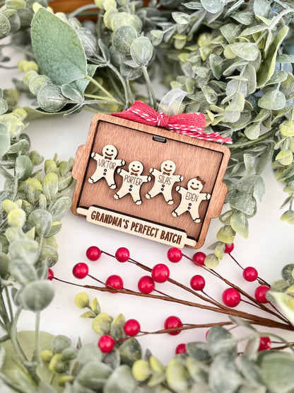 Family Ornament - Gingerbread Cookie Board