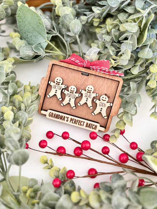 Family Ornament - Gingerbread Cookie Board