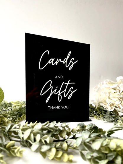Cards and Gifts - 3D Table Sign