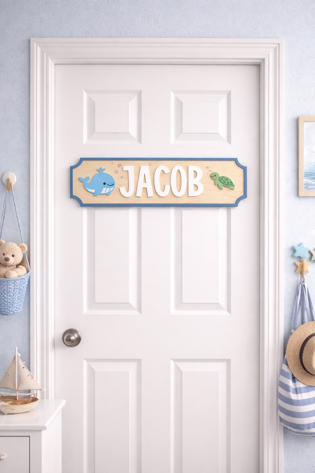 Name Plate - Ocean Theme