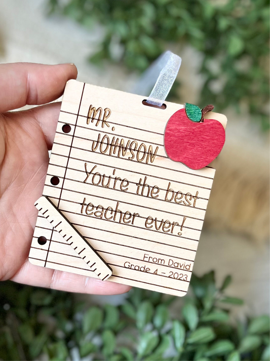 Teacher Christmas Ornament