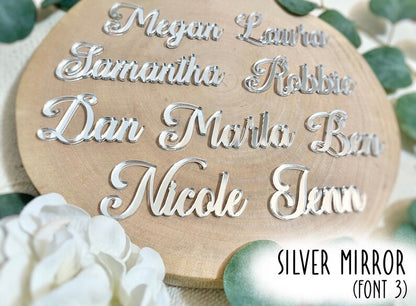 Personalized Wedding Place Names (Mirror Acrylic)