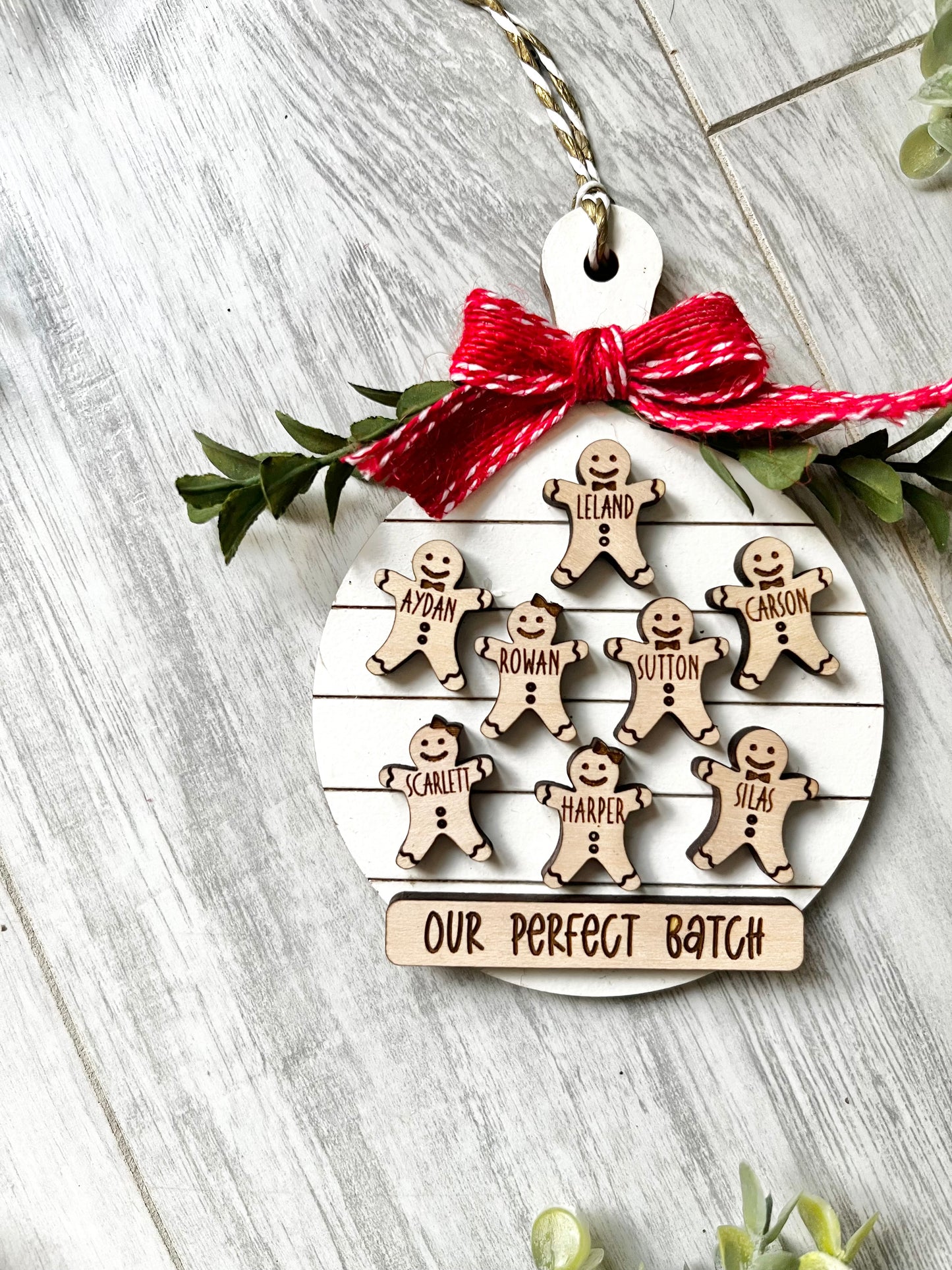 Family Ornament - Gingerbread Cookie Board