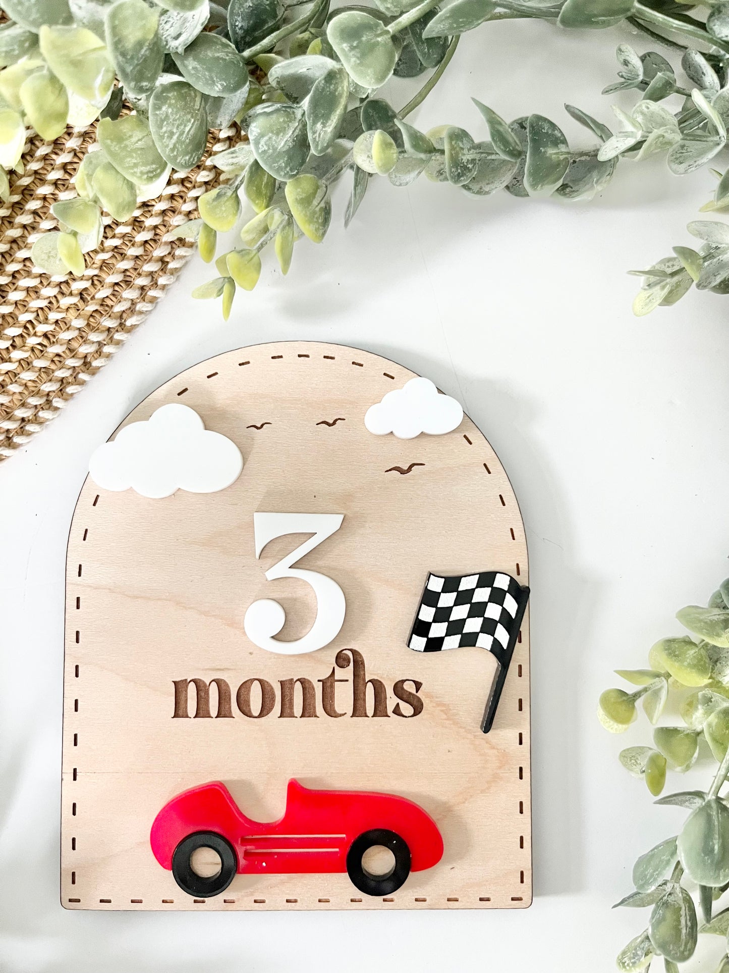 Baby Milestones - Race Car