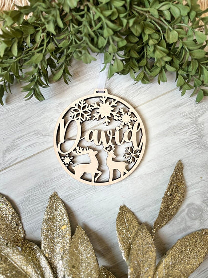 Custom Name Christmas Ornament
