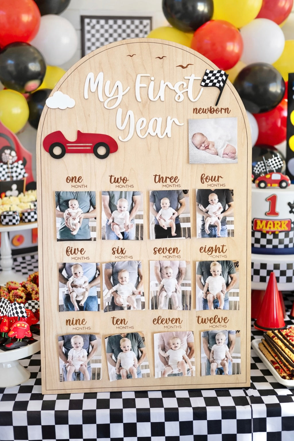 First Year Milestone Board - Race Car