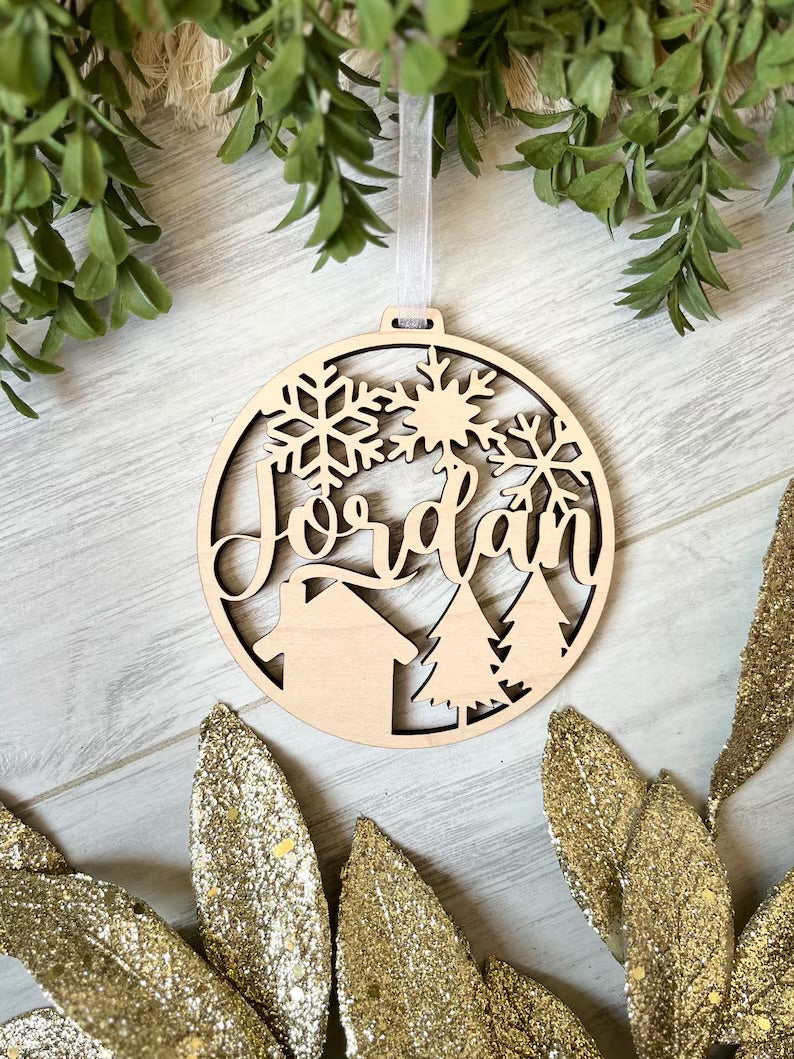 Custom Name Christmas Ornament