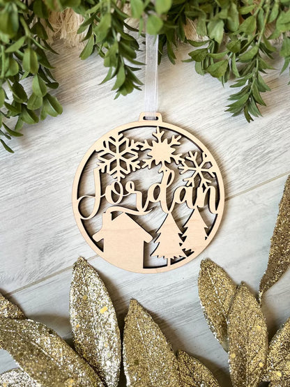 Custom Name Christmas Ornament