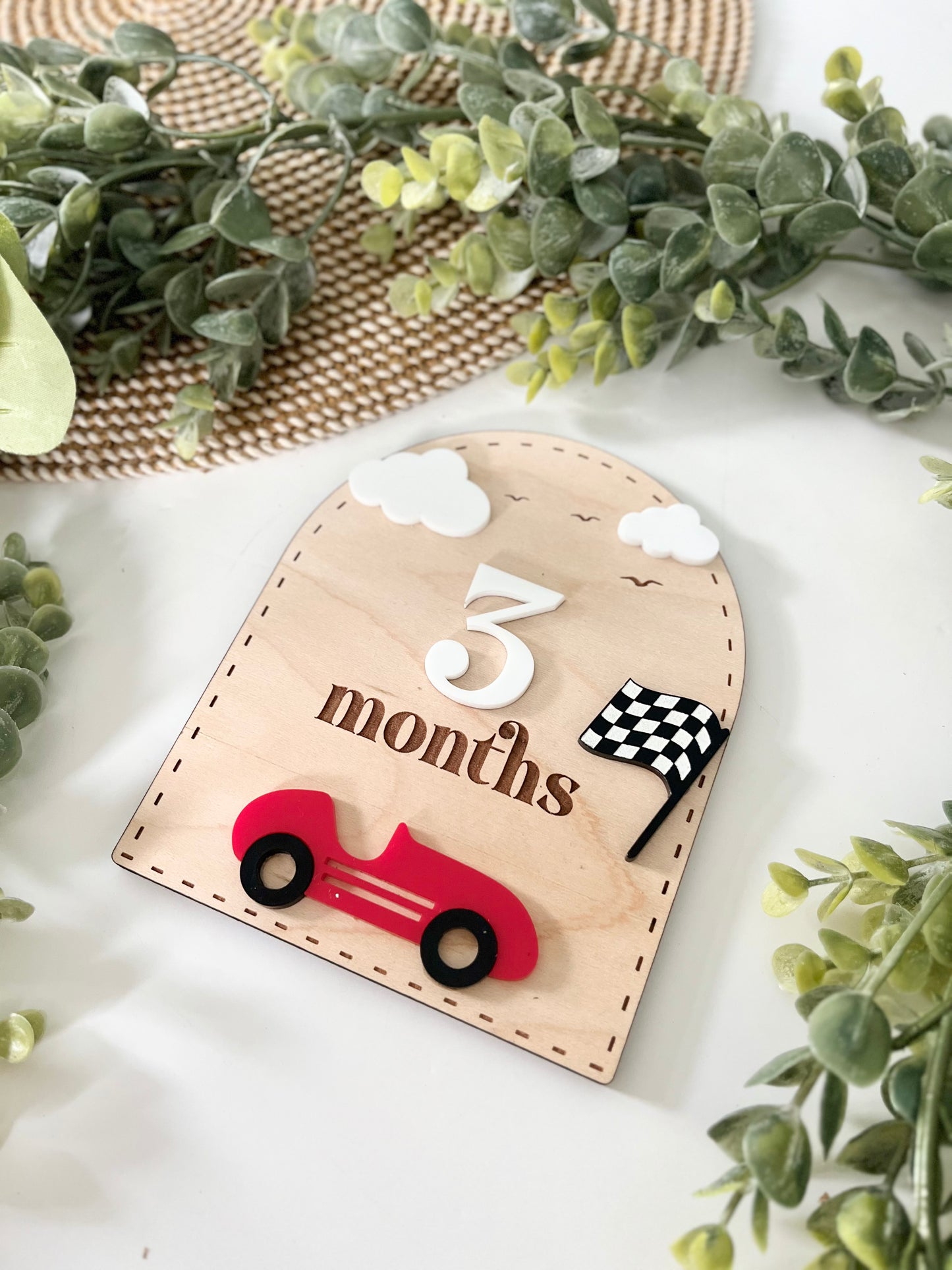 Baby Milestones - Race Car