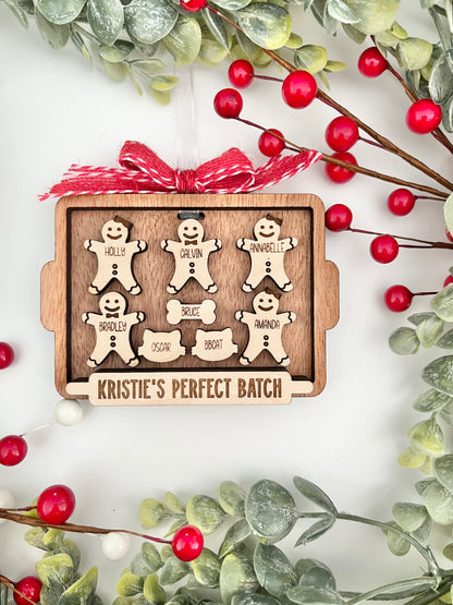 Family Ornament - Gingerbread Cookie Board