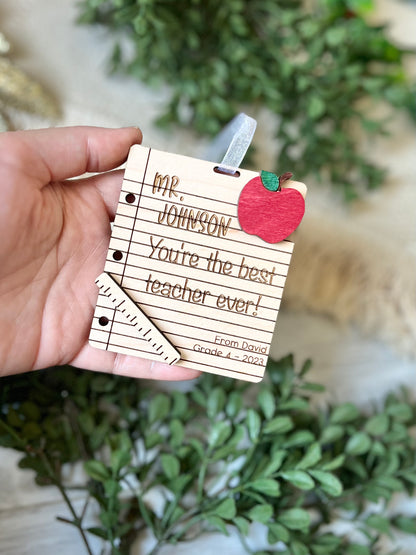 Teacher Christmas Ornament