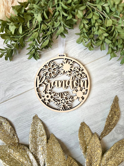 Custom Name Christmas Ornament