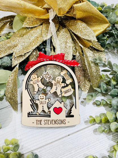 Family Shaker Ornament - Arch