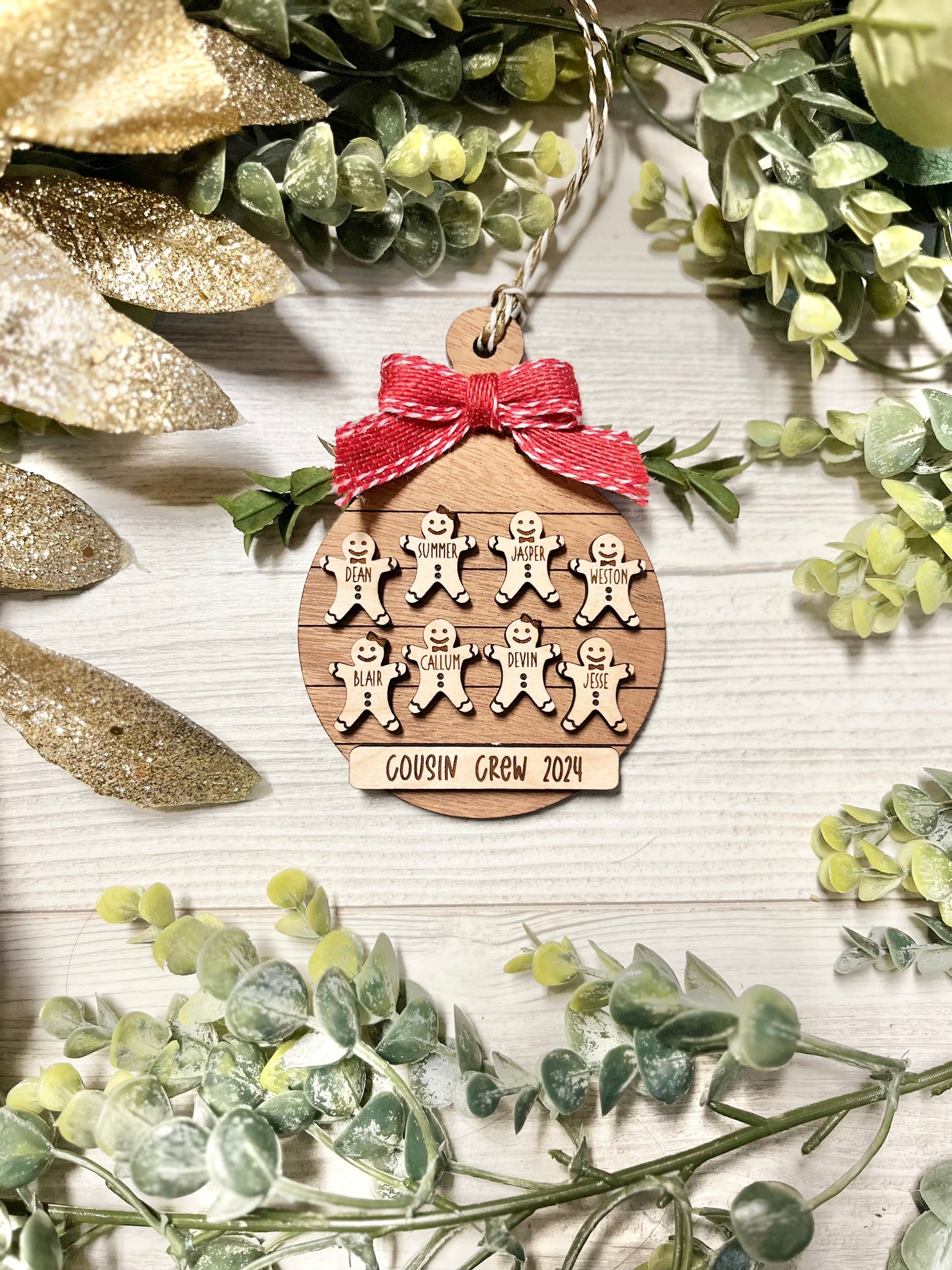 Family Ornament - Gingerbread Cookie Board