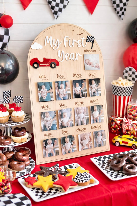 First Year Milestone Board - Race Car