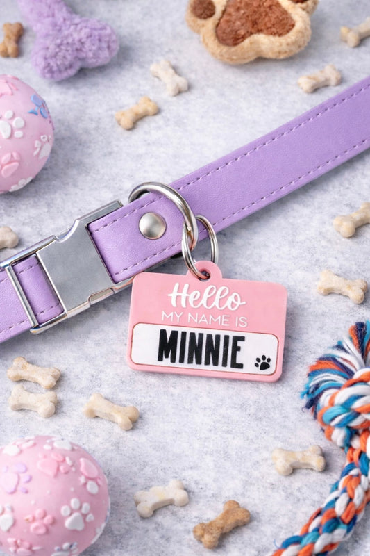 Pet ID Tags - "Hello My Name Is"