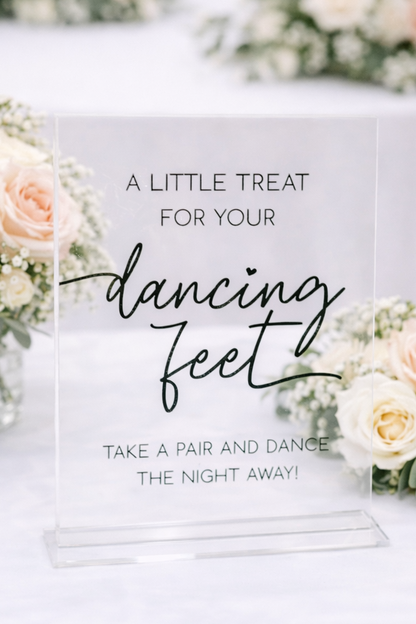 Treat For Your Dancing Feet - 3D Table Sign