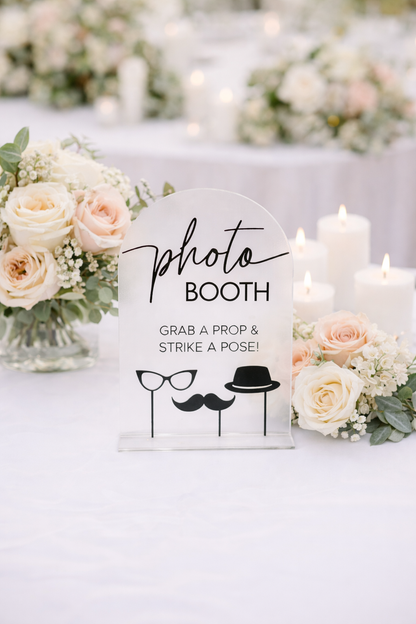 Photo Booth - 3D Table Sign