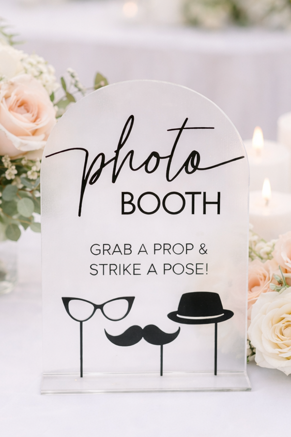 Photo Booth - 3D Table Sign