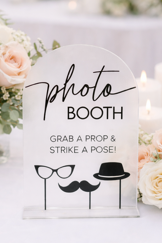 Photo Booth - 3D Table Sign