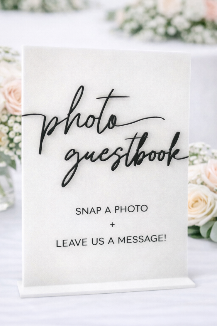 Photo Guestbook - 3D Table Sign