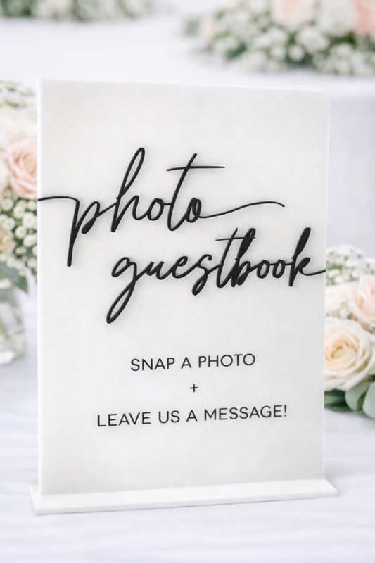 Photo Guestbook - 3D Table Sign