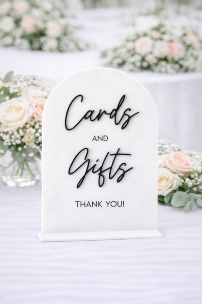 Cards and Gifts - 3D Table Sign