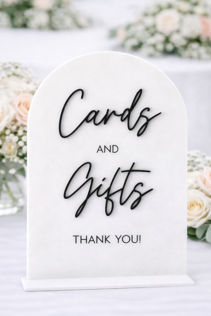 Cards and Gifts - 3D Table Sign