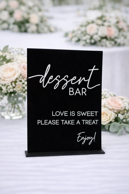 Dessert Bar - 3D Table Sign