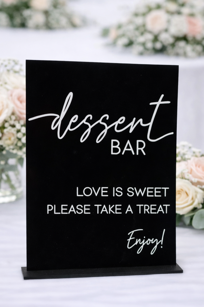 Dessert Bar - 3D Table Sign