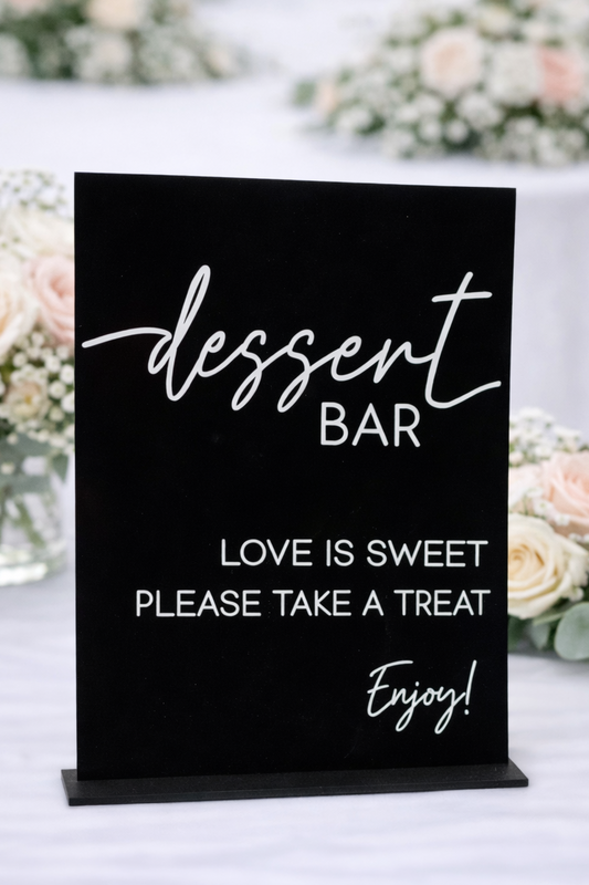Dessert Bar - 3D Table Sign
