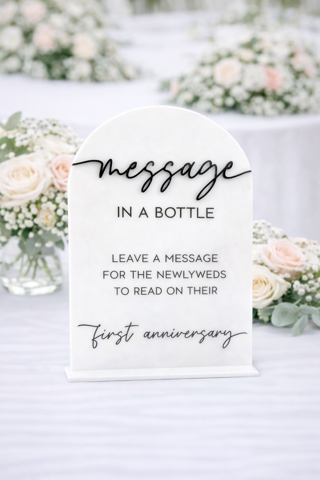 Message In A Bottle - 3D Table Sign