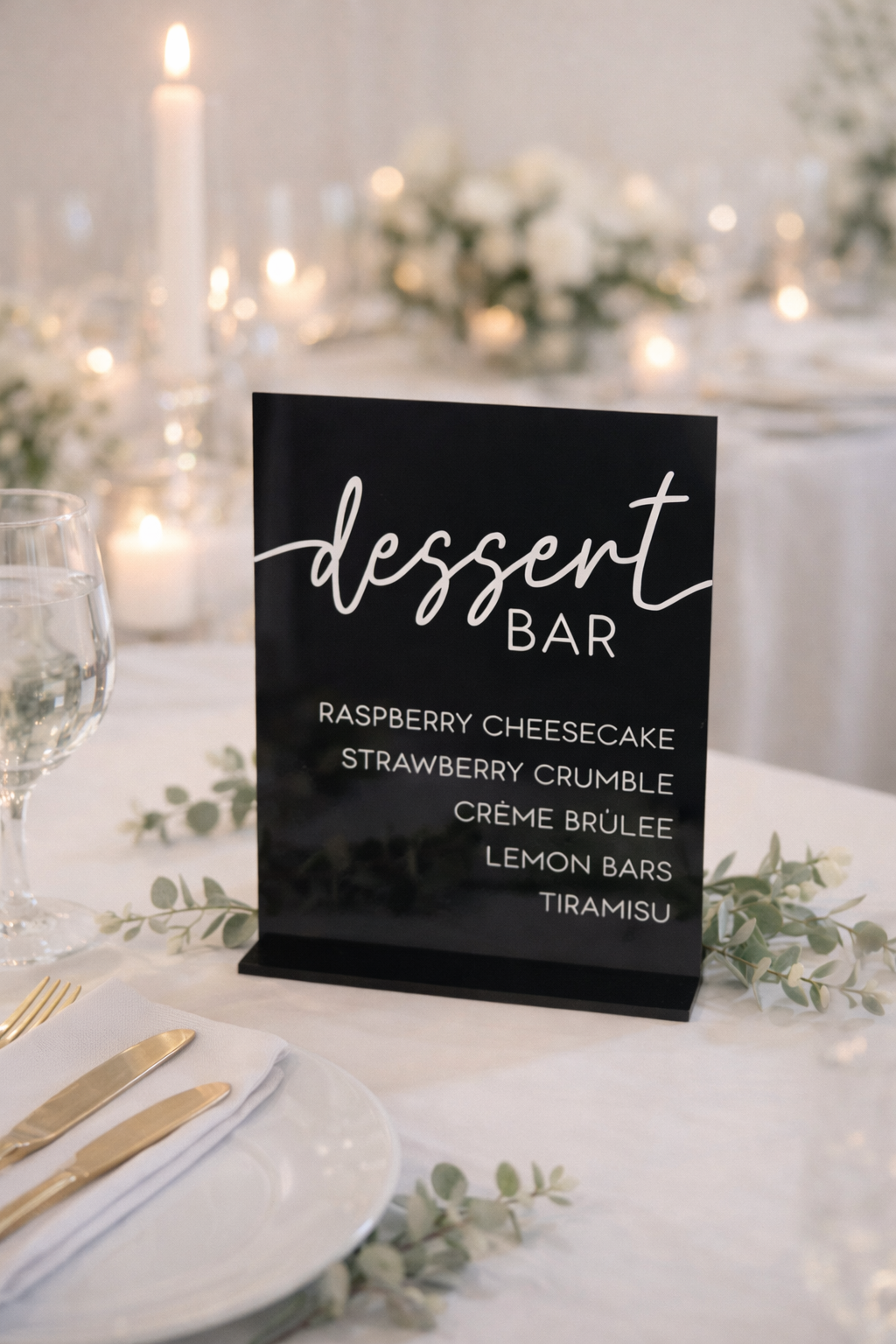 Dessert Bar - 3D Table Sign
