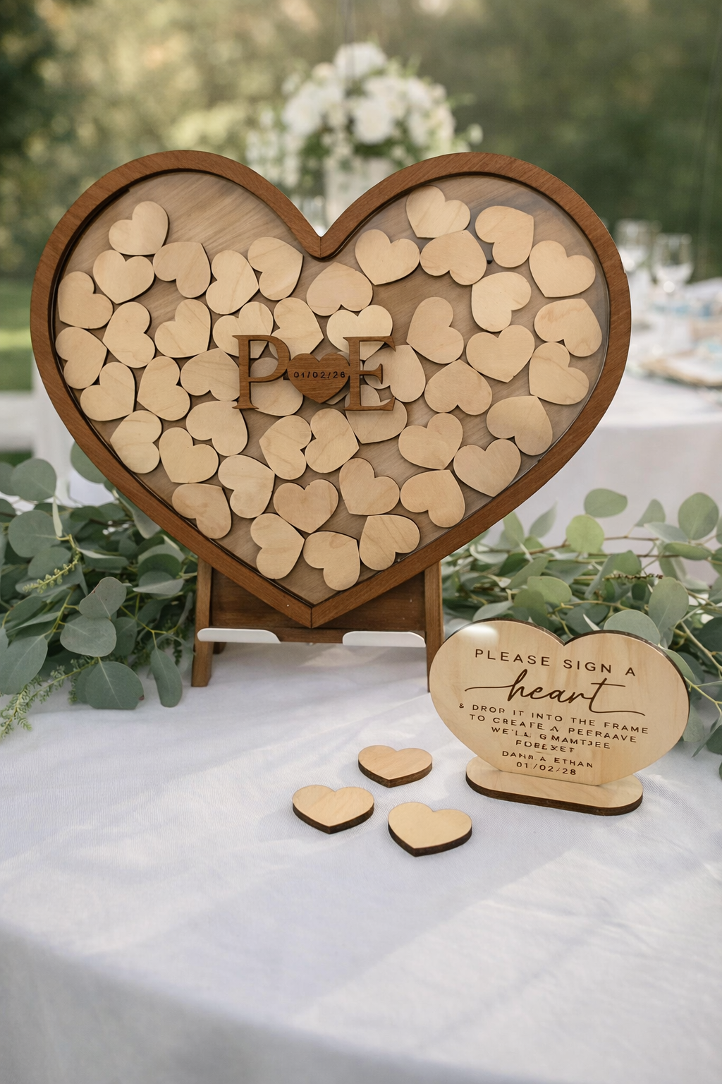 Heart Drop Box Guestbook