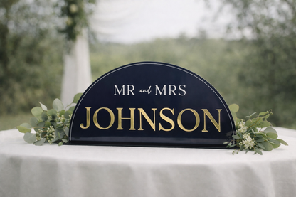 Head Table Sign - 3D Table Sign