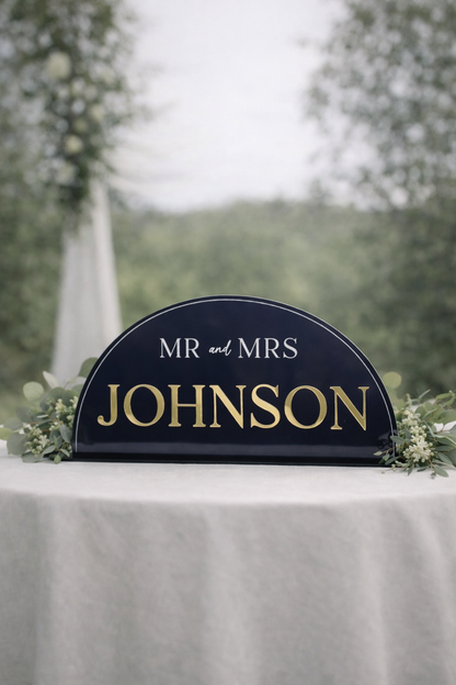 Head Table Sign - 3D Table Sign