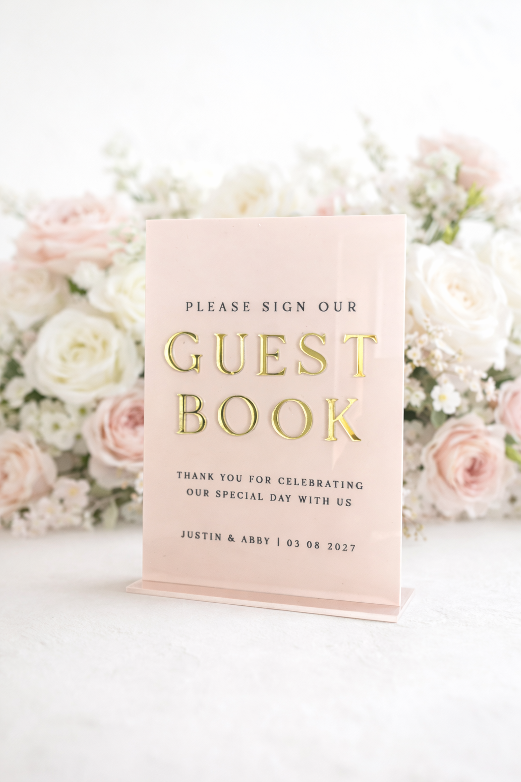 Guestbook - 3D Table Sign