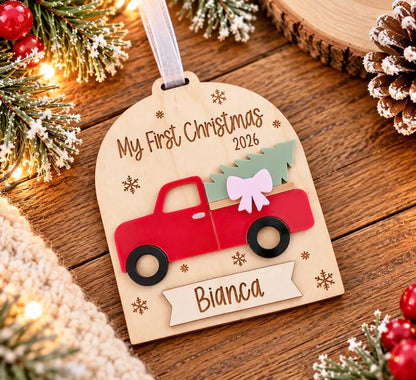 My First Christmas - Red Christmas Truck
