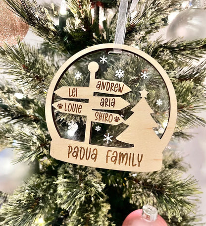 Family Ornament - Bauble North Pole