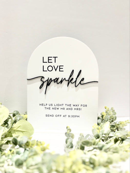 Send Off Sign - 3D Table Sign