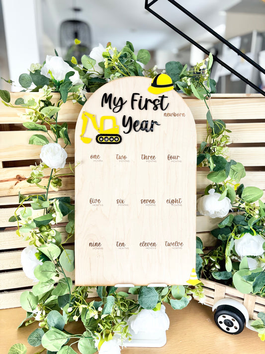First Year Milestone Board - Construction